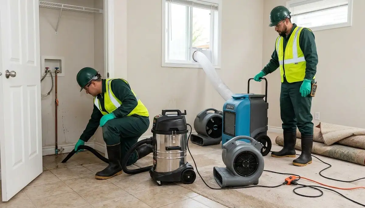 Burst pipe cleanup in Odessa, TX by water damage restoration team