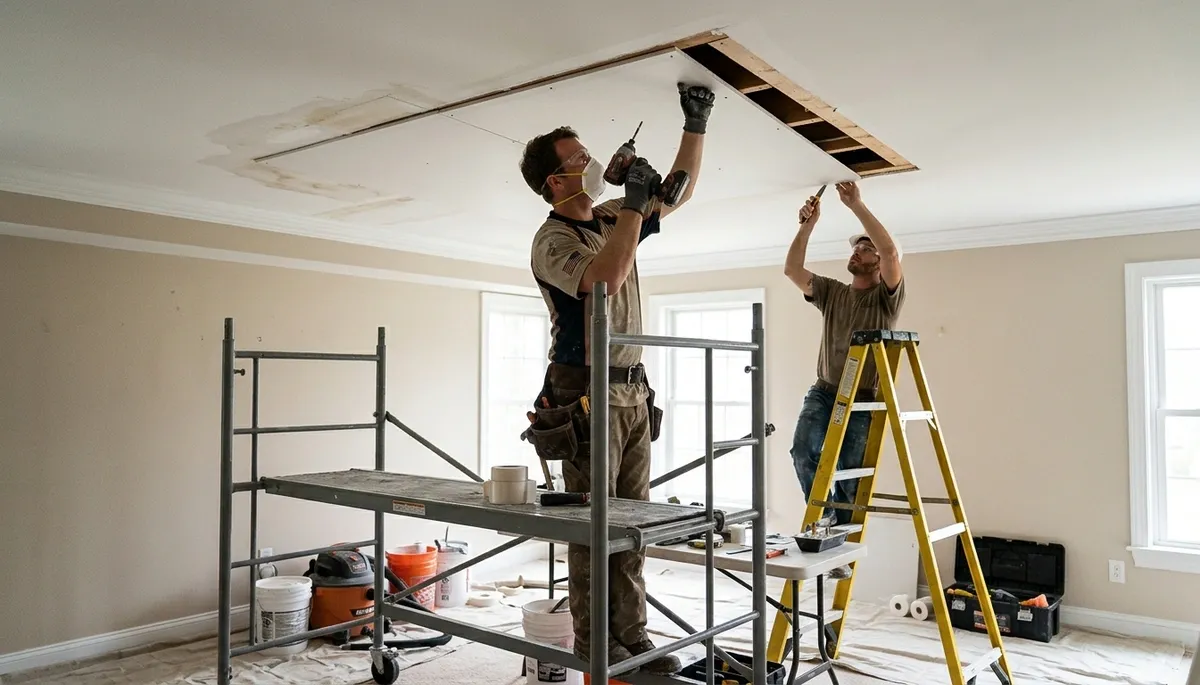 Ceiling water damage repair in Odessa, TX for homes with stains, sagging, and hidden moisture