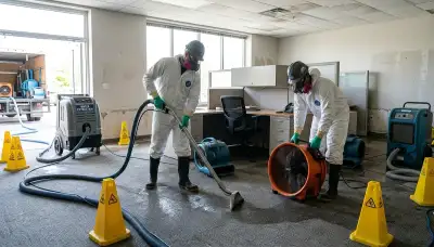 Commercial water damage restoration team in Odessa, TX responding to flooding and pipe leaks