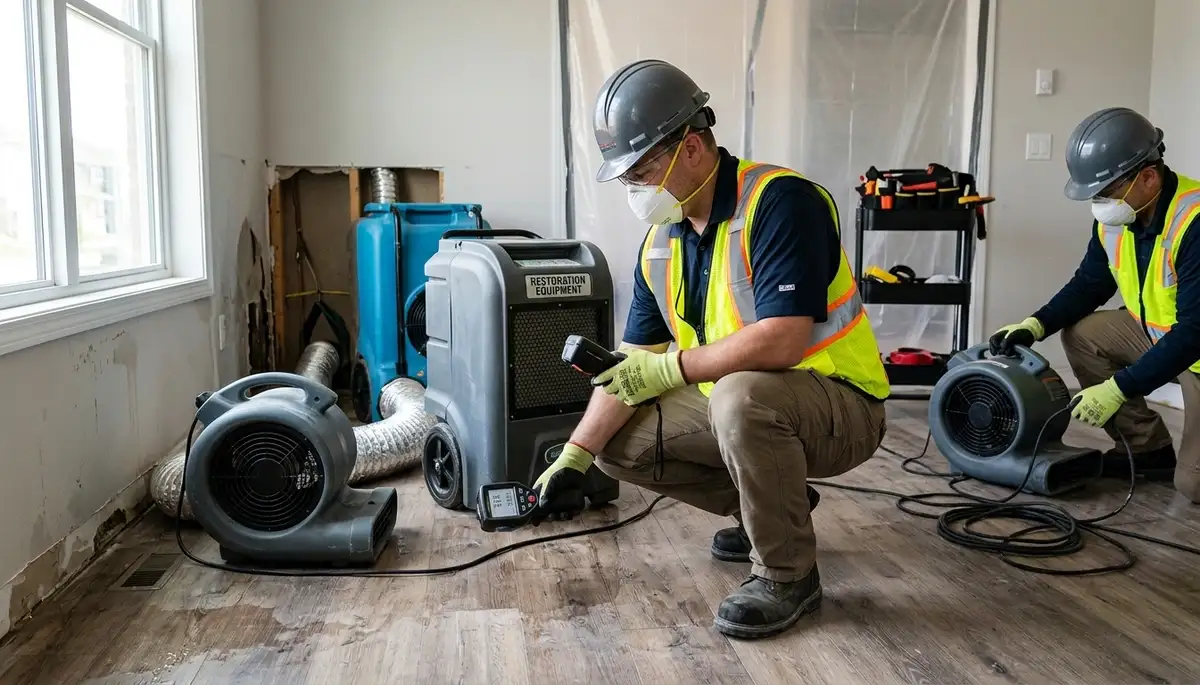 Odessa, TX water damage restoration team providing emergency cleanup and drying services