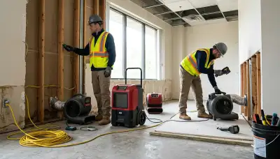 Structural drying equipment in Odessa, TX for water-damaged walls and floors