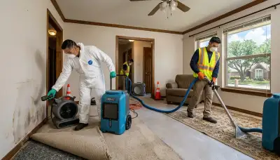 Water damage restoration team serving Odessa, TX with professional cleanup and repair services