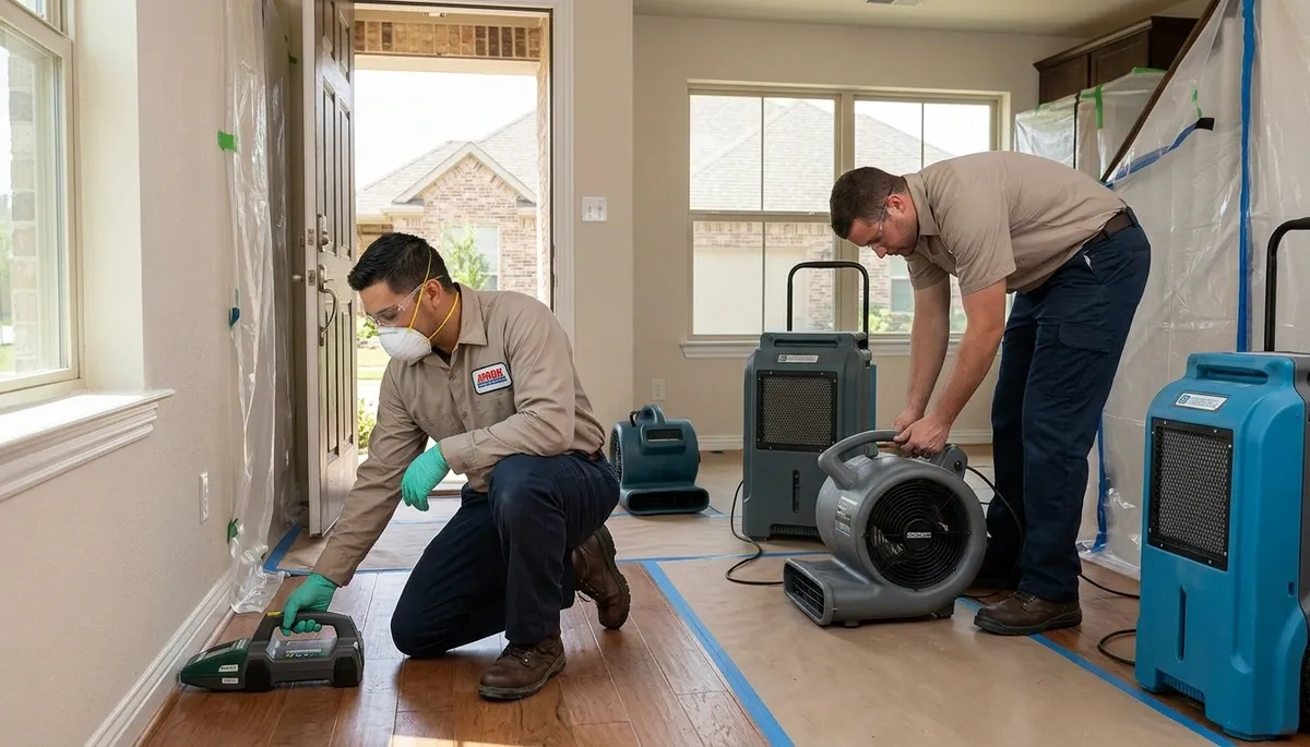 Odessa TX water damage restoration team handling emergency cleanup and drying services