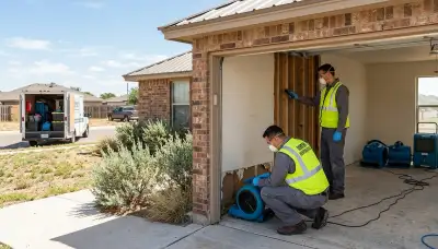 Water damage restoration team serving Odessa, TX for residential and commercial properties
