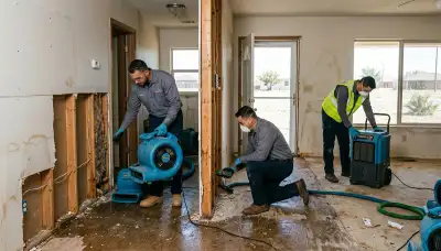 Water damage restoration team in Odessa, TX providing emergency cleanup and repair services