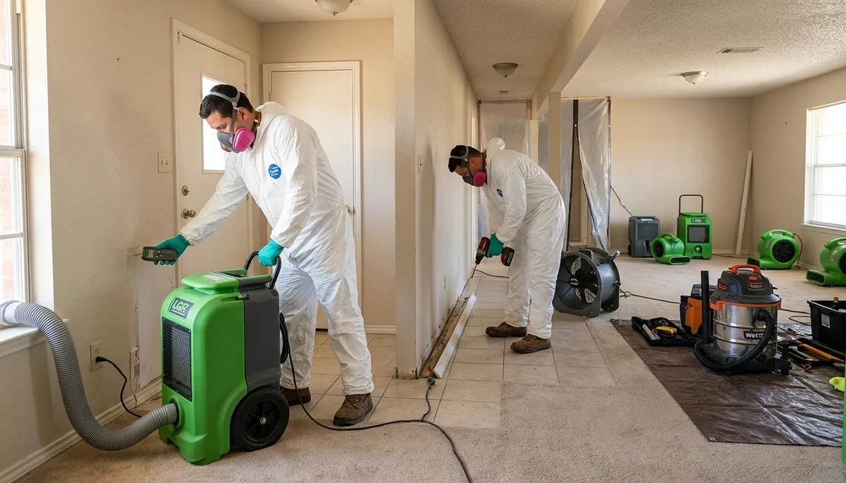 Water damage restoration team serving Odessa, TX for emergency cleanup and repairs